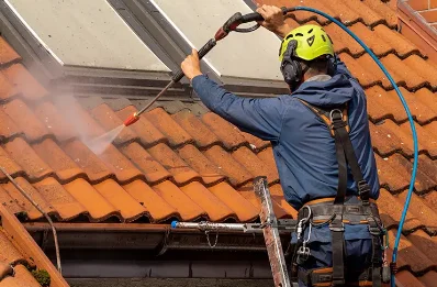 Démoussage et hydrofuge de toiture à Andrein